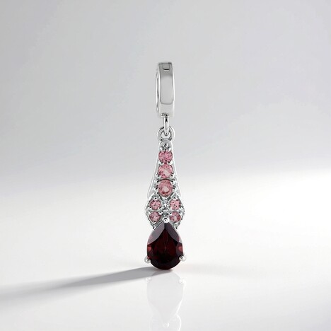 Ciondolo in argento con Zircone Mogano