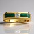 Anello in oro con Malachite (CIRARI)