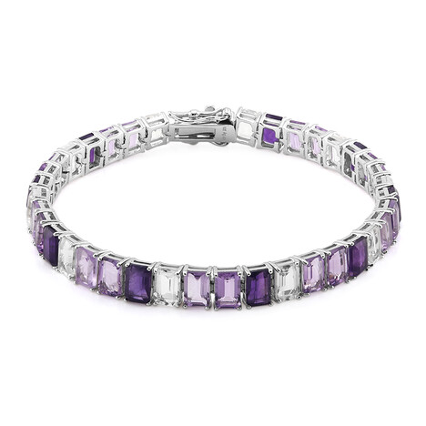 Edelstein-Silberarmband