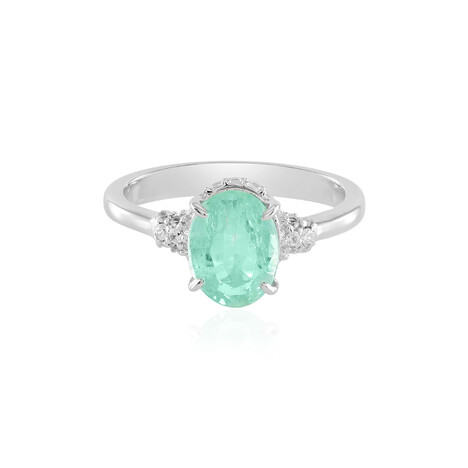 Anillo en plata con Esmeralda de Colombia