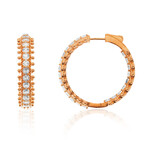 Zilveren oorbellen met zirkonen (Dallas Prince Designs)