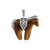 Zilveren hanger met een tijgeroog (Desert Chic)