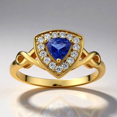 Anello in argento con Tanzanite