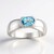 Anello in argento con Acquamarina del Mozambico (Pallanova)