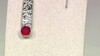 Pendientes en plata con Ópalo rojo de Etiopía (SAELOCANA)