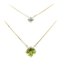 9K Peridot Gold Necklace (de Melo)
