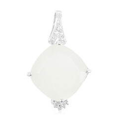 Pendentif en argent et Pierre de Lune blanche