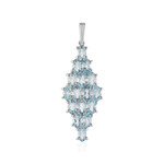 Sky Blue Topaz Silver Pendant