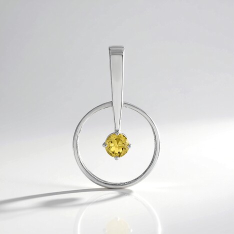 Ciondolo in argento con Berillo Giallo
