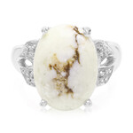 Bague en argent et Magnésite