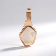 Colgante en plata con Cuarzo rosa (MONOSONO COLLECTION)
