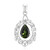 Brazilian Green Tourmaline Silver Pendant