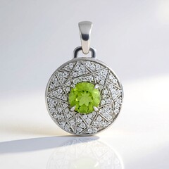 Ciondolo in argento con Peridoto (de Melo Essence)