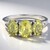 Anello in argento con Apatite Lemon