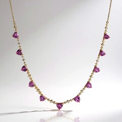 Collier en or et Saphir parme (CIRARI)