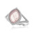 Rose Quartz Silver Ring (dagen)