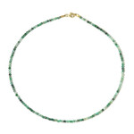 Brasilianischer Smaragd-Silberhalskette