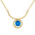 Collana in argento con Apatite Blu Neon