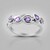 Anello in argento con Zaffiro Ceylon Porpora (non riscaldato)