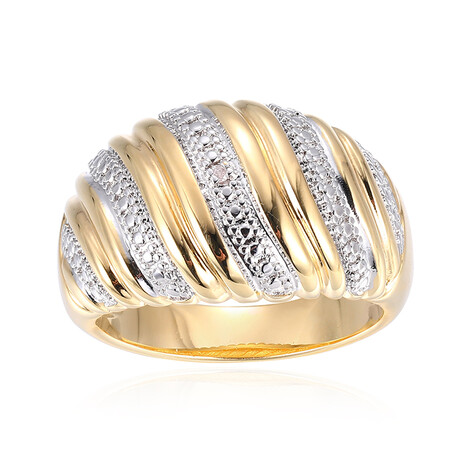 Anello in ottone con Diamante I3 (I) (Juwelo Style)