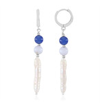 White Freshwater Pearl Silver Earrings (Riya)
