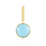 Zilveren hanger met een Sleeping Beauty Turkoois
