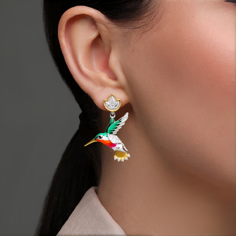 White Topaz Silver Earrings (Dallas Prince Designs)