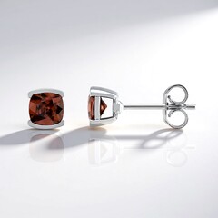 Orecchini in argento con Zircone Rosa