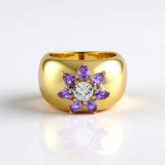 Anello in argento con Zircone (Adela Silber)