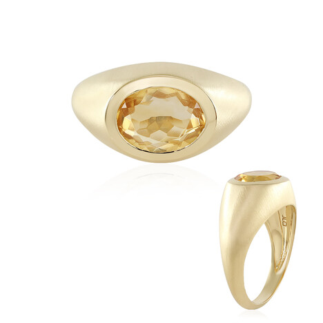 Citrine Silver Ring