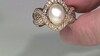 Anillo en plata con Perla blanca de Mabe (Gems en Vogue)