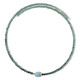 Collana rigida in acciaio con Acquamarina Brasiliana (Riya)