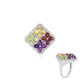 Anello in argento con Rodolite