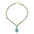 Morenci Turquoise Silver Necklace (Riya)