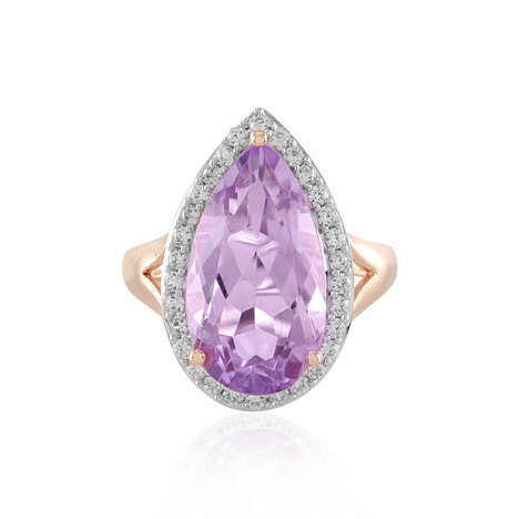 Lavendel-Amethyst-Silberring
