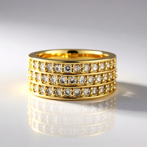 Anello in argento con Diamante Cioccolato I2