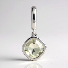 Ciondolo in argento con Ametista Verde