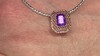 Colgante en plata con Amatista (MONOSONO COLLECTION)