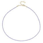 Tansanit-Silberhalskette