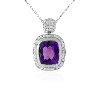 Uruguay-Amethyst-Silberhalskette