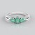 Anello in argento con Smeraldo Russo