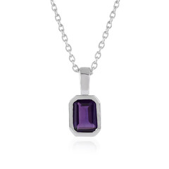Collana in argento con Ametista Zambiana