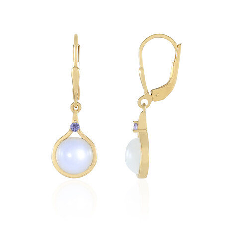 White Moonstone Silver Earrings (KM by Juwelo)