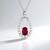 Collana in argento con Rubino del Madagascar (de Melo)