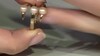 Zilveren ring met Perzik zoetwater kweekparels (TPC)