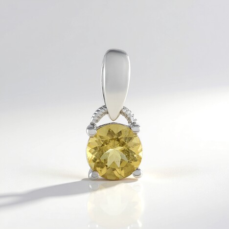 Ciondolo in argento con Berillo Giallo