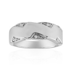 Anello in argento con Diamante SI1 (G)