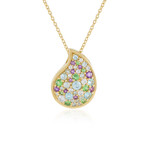 Collana in argento con Zircone Ratanakiri (KM by Juwelo)