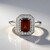 Anello in argento con Granato Essonite