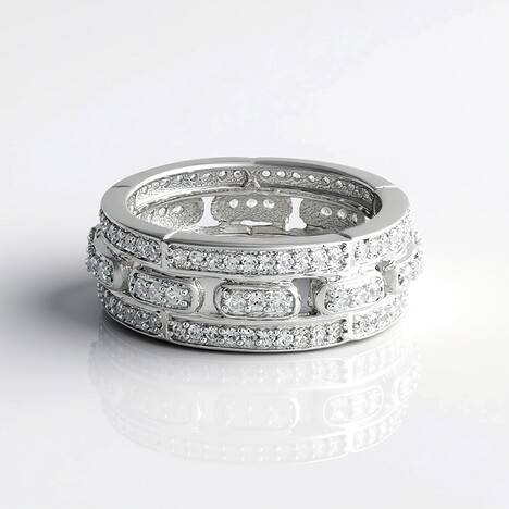 Anello in argento con Zircone
